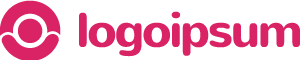 A pink logo is shown on the side of a black background.