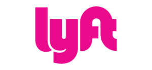 A pink logo is shown on the side of a black background.